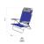 Scaun pliabil de camping Nils Camp NC3502, 5 pozitii, Albastru-Gri