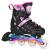 Role Reglabile 4in1 Nils Extreme LED NH10905-Roz curcubeu