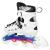 Role Reglabile 4in1 Nils Extreme LED NH10905-Roz curcubeu