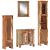 Set mobilier de baie, 4 piese, lemn masiv recuperat GartenMobel Dekor