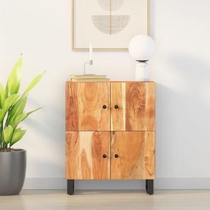 Servantă cu 4 uși, 60x33x75 cm, lemn masiv de acacia GartenMobel Dekor