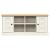 Bancă de pantofi VIGO, alb, 106x35x45 cm, lemn masiv de pin GartenMobel Dekor