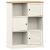 Bibliotecă VIGO, alb, 90x35x114,5 cm, lemn masiv de pin GartenMobel Dekor