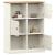 Bibliotecă VIGO, alb, 90x35x114,5 cm, lemn masiv de pin GartenMobel Dekor