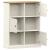 Bibliotecă VIGO, alb, 90x35x114,5 cm, lemn masiv de pin GartenMobel Dekor