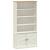 Bibliotecă „VIGO”, alb, 85x35x170 cm, lemn masiv de pin GartenMobel Dekor
