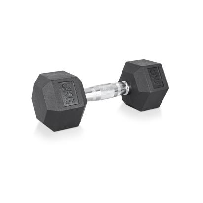 Gantera hexagonala inSPORTline Hexclusive 8 kg, maner antiderapant