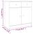 Dulap ALTA, alb, 77x35x73 cm, lemn masiv de pin GartenMobel Dekor