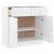 Dulap ALTA, alb, 77x35x73 cm, lemn masiv de pin GartenMobel Dekor