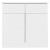 Dulap ALTA, alb, 77x35x73 cm, lemn masiv de pin GartenMobel Dekor