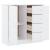 Dulap ALTA, alb, 77x35x73 cm, lemn masiv de pin GartenMobel Dekor