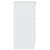 Dulap ALTA, alb, 77x35x73 cm, lemn masiv de pin GartenMobel Dekor