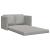 Canapea extensibilă de podea 2 în 1, gri, 122x204x55 cm catifea GartenMobel Dekor