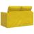 Canapea extensibilă 2 în 1 galben închis 122x204x55 cm catifea GartenMobel Dekor