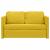 Canapea extensibilă 2 în 1 galben închis 122x204x55 cm catifea GartenMobel Dekor