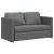 Canapea extensibilă 2 în 1, gri închis, 112x174x55 cm, textil GartenMobel Dekor
