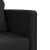 Canapea extensibilă 2 în 1, negru, 112x174x55 cm, textil GartenMobel Dekor
