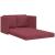 Canapea extensibilă 2 în 1, bordo, 112x174x55 cm, textil GartenMobel Dekor