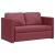 Canapea extensibilă 2 în 1, bordo, 112x174x55 cm, textil GartenMobel Dekor