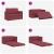 Canapea extensibilă 2 în 1, bordo, 112x174x55 cm, textil GartenMobel Dekor