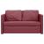 Canapea extensibilă 2 în 1, bordo, 112x174x55 cm, textil GartenMobel Dekor