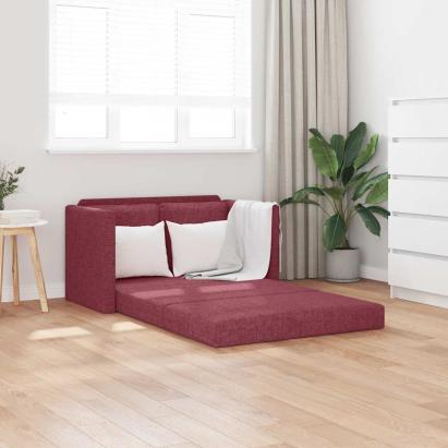 Canapea extensibilă 2 în 1, bordo, 112x174x55 cm, textil GartenMobel Dekor
