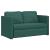 Canapea extensibilă 2 în 1, verde închis, 112x174x55 cm, textil GartenMobel Dekor