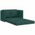 Canapea extensibilă 2 în 1, verde închis, 112x174x55 cm, textil GartenMobel Dekor