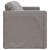 Canapea extensibilă 2 în 1, gri taupe, 112x174x55 cm, textil GartenMobel Dekor