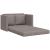 Canapea extensibilă 2 în 1, gri taupe, 112x174x55 cm, textil GartenMobel Dekor