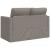 Canapea extensibilă 2 în 1, gri taupe, 112x174x55 cm, textil GartenMobel Dekor