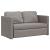 Canapea extensibilă 2 în 1, gri taupe, 112x174x55 cm, textil GartenMobel Dekor
