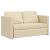 Canapea extensibilă 2 în 1, crem, 112x174x55 cm, textil GartenMobel Dekor
