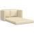 Canapea extensibilă 2 în 1, crem, 112x174x55 cm, textil GartenMobel Dekor