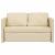 Canapea extensibilă 2 în 1, crem, 112x174x55 cm, textil GartenMobel Dekor