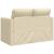 Canapea extensibilă 2 în 1, crem, 112x174x55 cm, textil GartenMobel Dekor