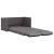 Canapea extensibilă 2 în 1, gri, 112x174x55 cm, piele ecologică GartenMobel Dekor