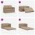 Canapea extensibilă 2 în 1, cappuccino, 112x174x55 cm piele eco GartenMobel Dekor