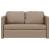 Canapea extensibilă 2 în 1, cappuccino, 112x174x55 cm piele eco GartenMobel Dekor
