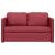 Canapea extensibilă 2 în 1, roșu vin, 112x174x55 cm piele eco GartenMobel Dekor