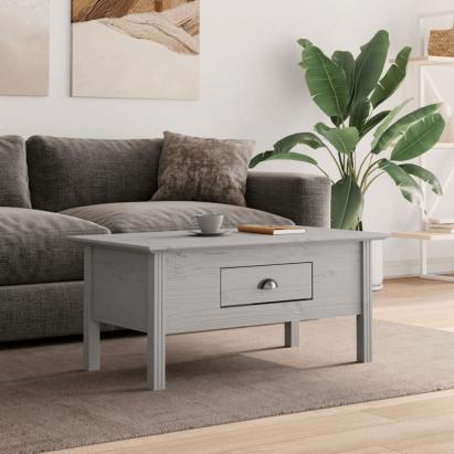 Măsuță de cafea "BODO", gri, 100x55x46 cm, lemn masiv de pin GartenMobel Dekor