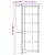Bibliotecă BODO, alb, 82x40x173 cm, lemn masiv pin, 5 rafturi GartenMobel Dekor