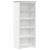 Bibliotecă BODO, alb, 82x40x173 cm, lemn masiv pin, 5 rafturi GartenMobel Dekor