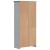 Bibliotecă BODO, gri, 82x40x173 cm, lemn masiv pin, 5 rafturi GartenMobel Dekor