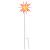 Lumină de Crăciun cu LED/țăruș de sol roșu 57 cm pliabil GartenMobel Dekor