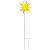 Lumină de Crăciun cu LED/țăruș de sol, galben, 57 cm, pliabilă GartenMobel Dekor