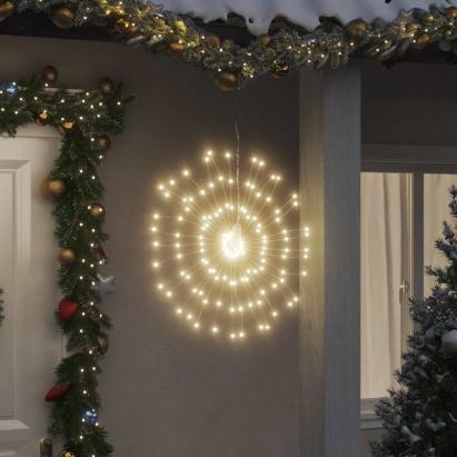 Lumină stelară de Crăciun 140 LED-uri alb cald 17 cm GartenMobel Dekor