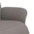 Fotoliu rabatabil cu suport de picioare, gri taupe, textil GartenMobel Dekor