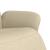 Scaun rabatabil cu suport pentru picioare crem material textil GartenMobel Dekor