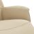 Scaun rabatabil cu suport pentru picioare crem material textil GartenMobel Dekor